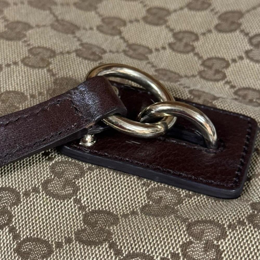 GUCCI Authentic Brown Canvas Tote Bag - Picture 8 of 10